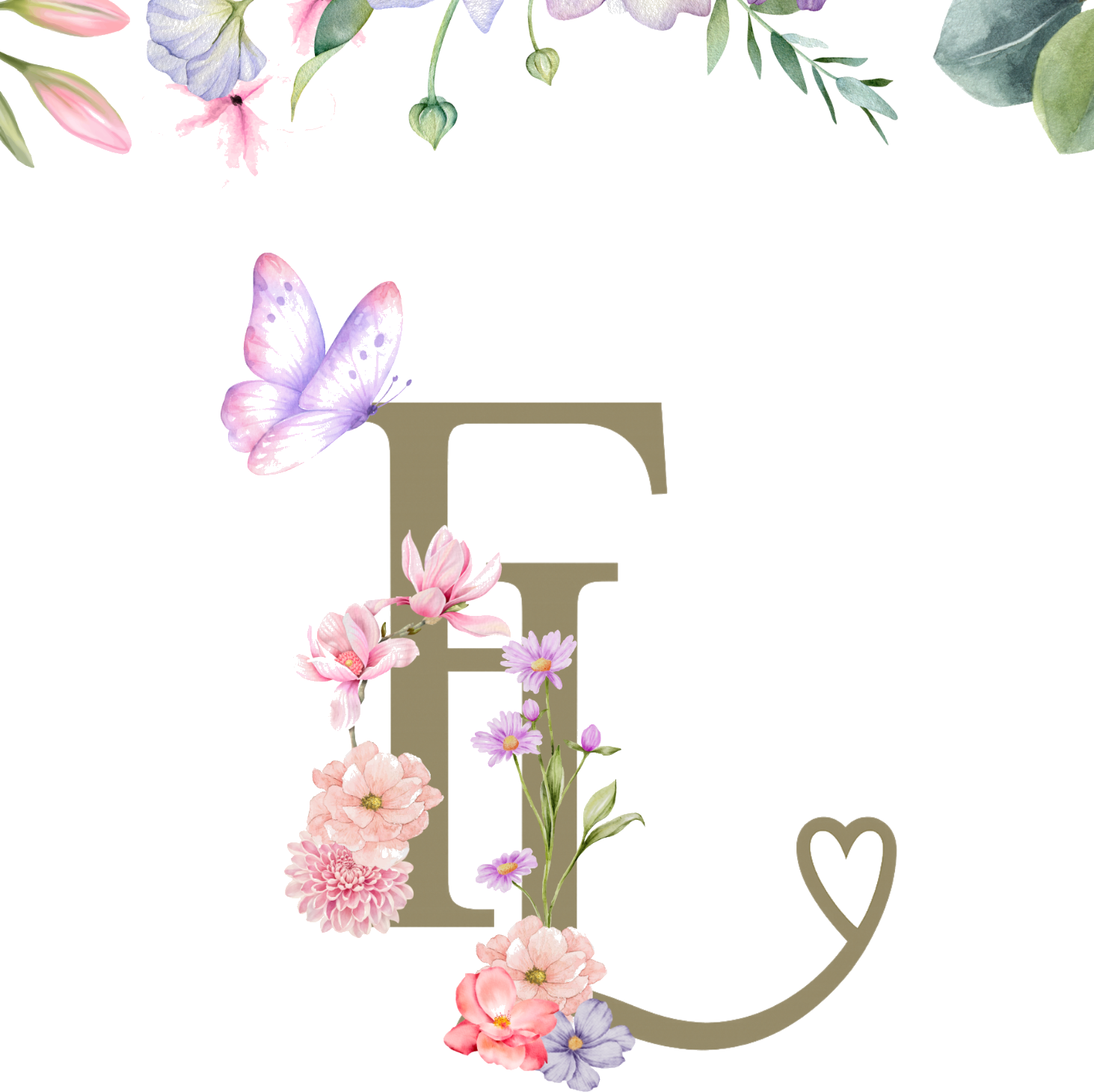 Monograma FL floral